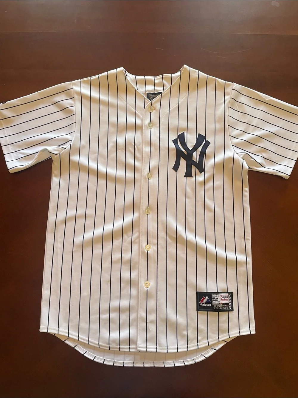 M Authentic Mickey Mantle White Pinstripe 'Mantle 7' Baseball Jersey
